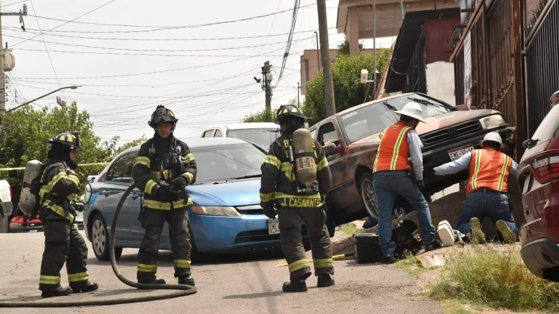 movilización bomberos fuga de gas